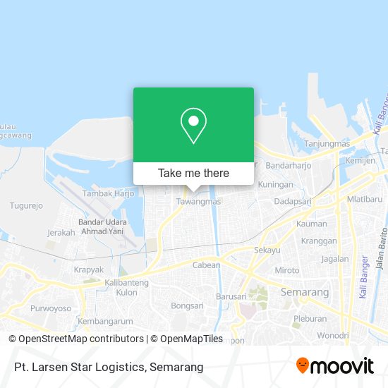 Pt. Larsen Star Logistics map