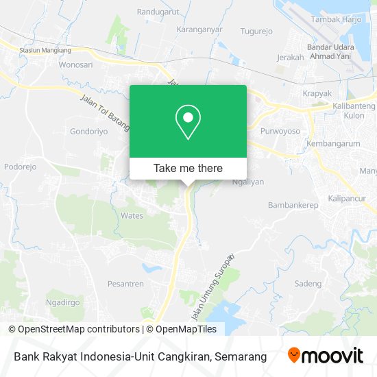 Bank Rakyat Indonesia-Unit Cangkiran map