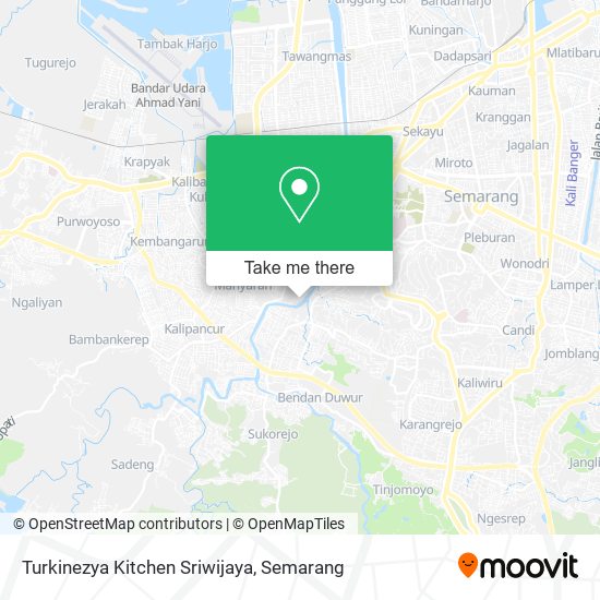 Turkinezya Kitchen Sriwijaya map