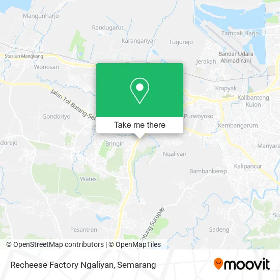 Recheese Factory Ngaliyan map
