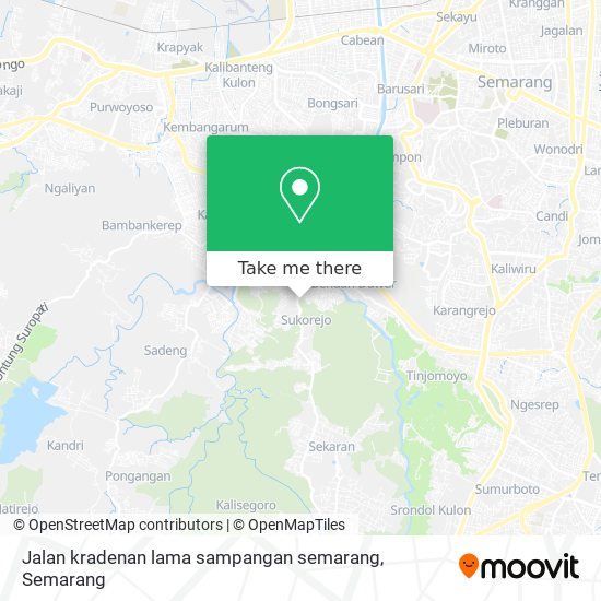 Jalan kradenan lama sampangan semarang map