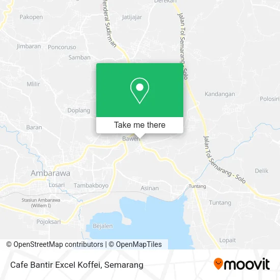 Cafe Bantir Excel Koffei map