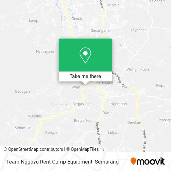 Team Ngguyu Rent Camp Equipment map