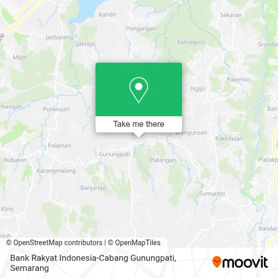 Bank Rakyat Indonesia-Cabang Gunungpati map