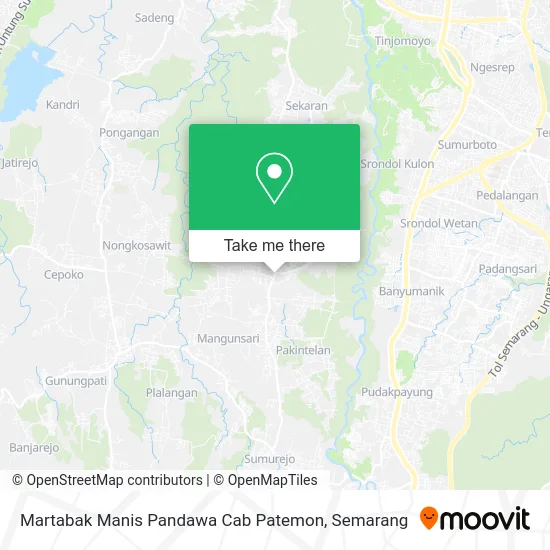 Martabak Manis Pandawa Cab Patemon map