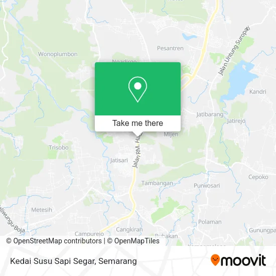 Kedai Susu Sapi Segar map