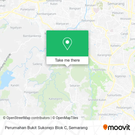 Perumahan Bukit Sukorejo Blok C map