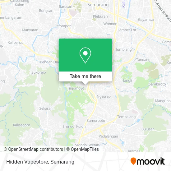 Hidden Vapestore map