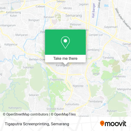 Tigaputra Screenprinting map