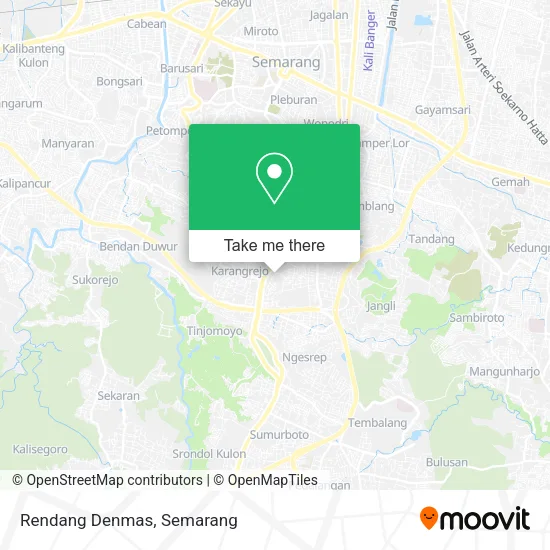 Rendang Denmas map