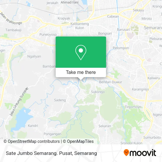 Sate Jumbo Semarang. Pusat map