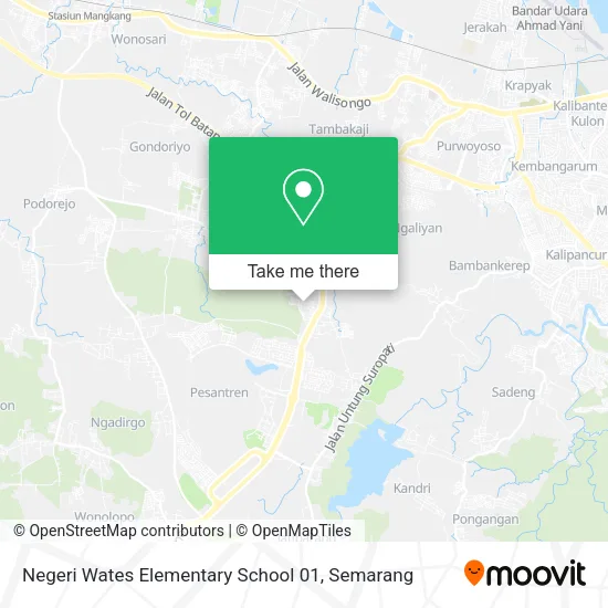 Negeri Wates Elementary School 01 map