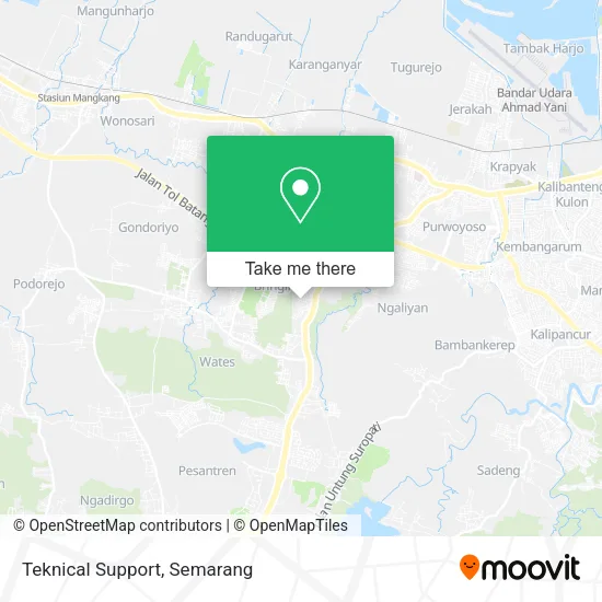 Teknical Support map