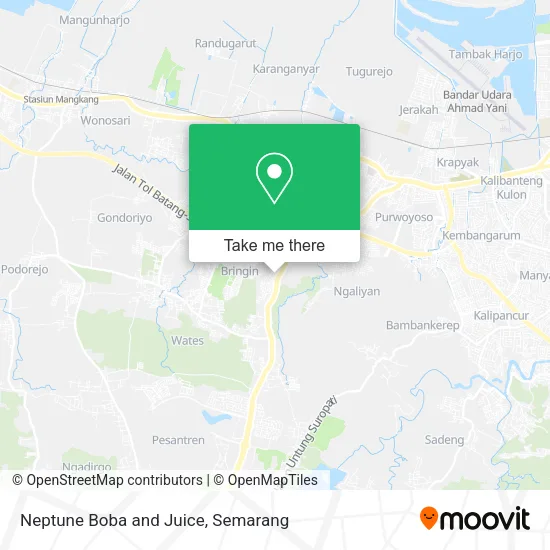 Neptune Boba and Juice map