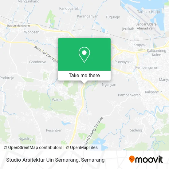 Studio Arsitektur Uin Semarang map