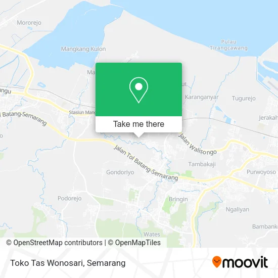Toko Tas Wonosari map