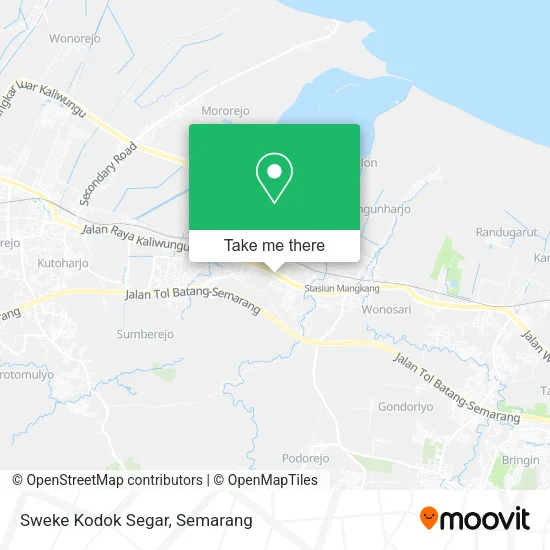 Sweke Kodok Segar map