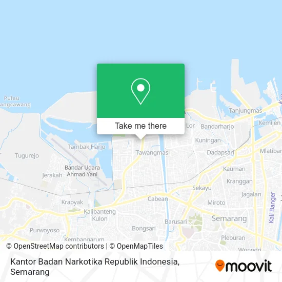 Kantor Badan Narkotika Republik Indonesia map