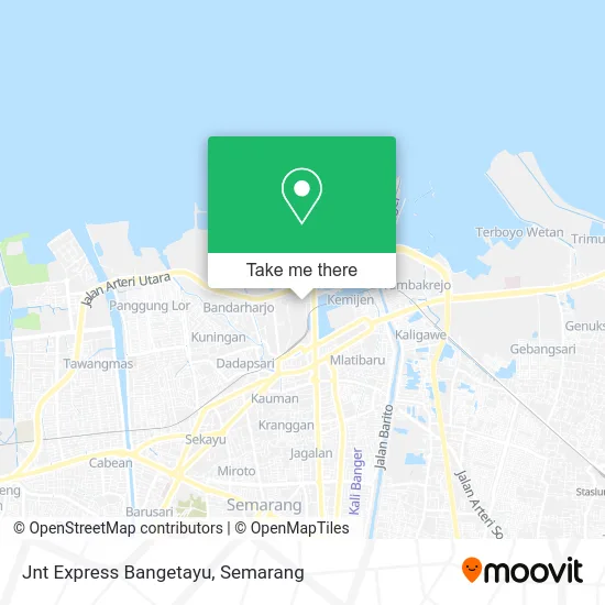 Jnt Express Bangetayu map