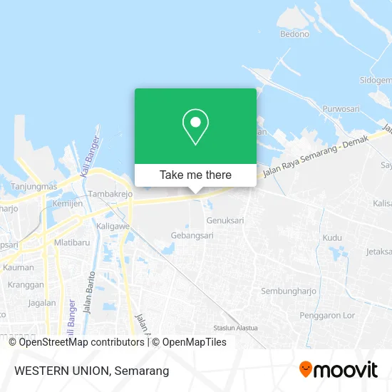 WESTERN UNION map