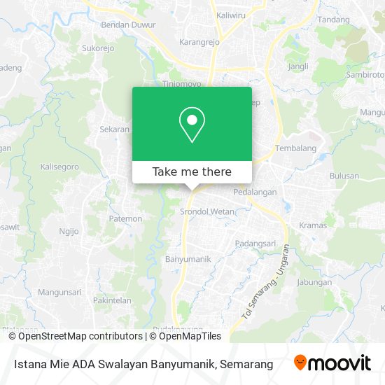 Istana Mie ADA Swalayan Banyumanik map