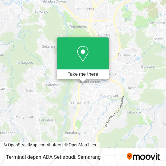 Terminal depan ADA Setiabudi map