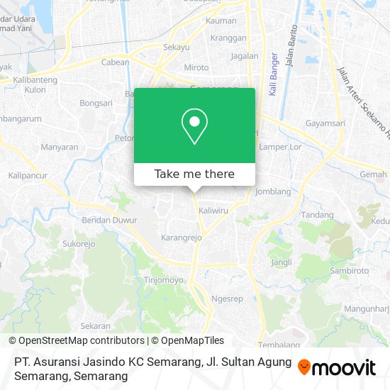 PT. Asuransi Jasindo KC Semarang, Jl. Sultan Agung Semarang map