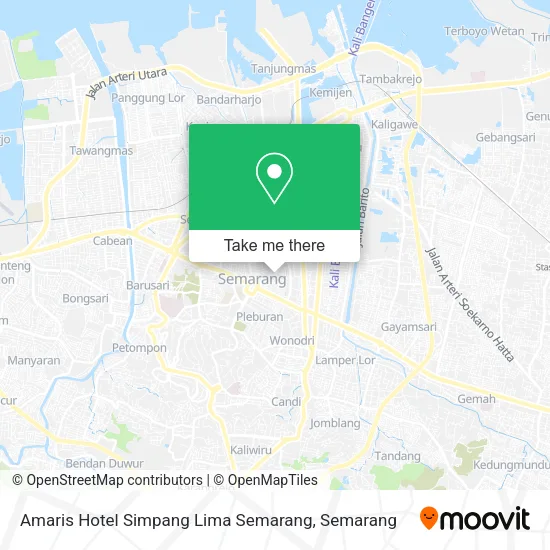 Amaris Hotel Simpang Lima Semarang map