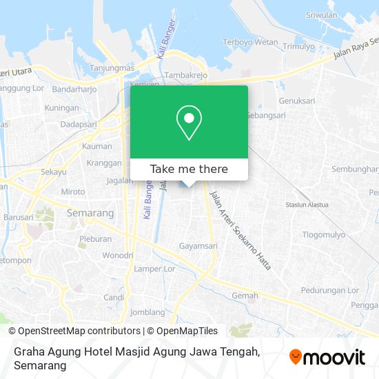 Graha Agung Hotel Masjid Agung Jawa Tengah map