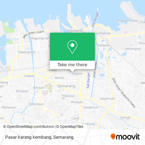 Pasar karang kembang map