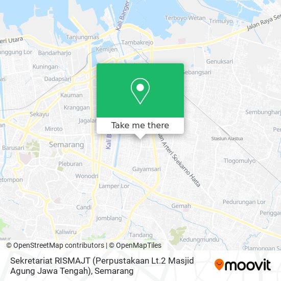 Sekretariat RISMAJT (Perpustakaan Lt.2 Masjid Agung Jawa Tengah) map