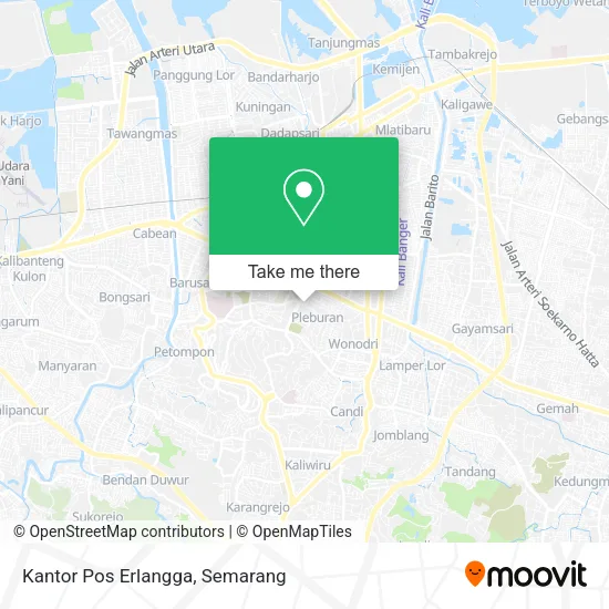 Kantor Pos Erlangga map