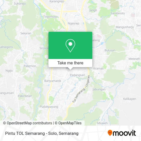 Pintu TOL Semarang - Solo map