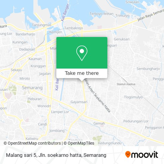 Malang sari 5, Jln. soekarno hatta map