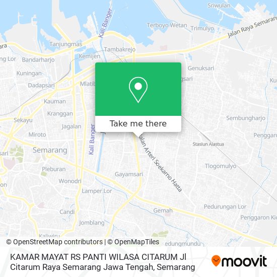 KAMAR MAYAT RS PANTI WILASA CITARUM  Jl Citarum Raya Semarang Jawa Tengah map