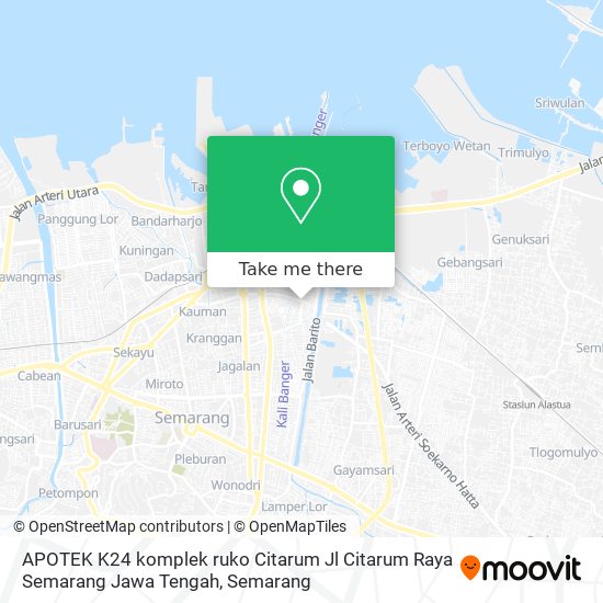 APOTEK K24 komplek ruko Citarum  Jl Citarum Raya Semarang Jawa Tengah map