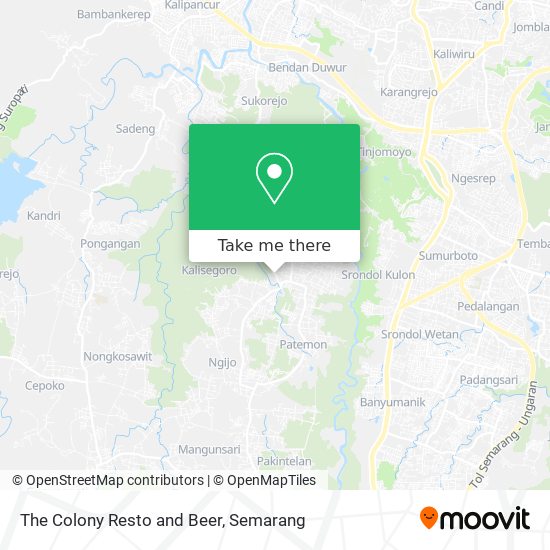The Colony Resto and Beer map