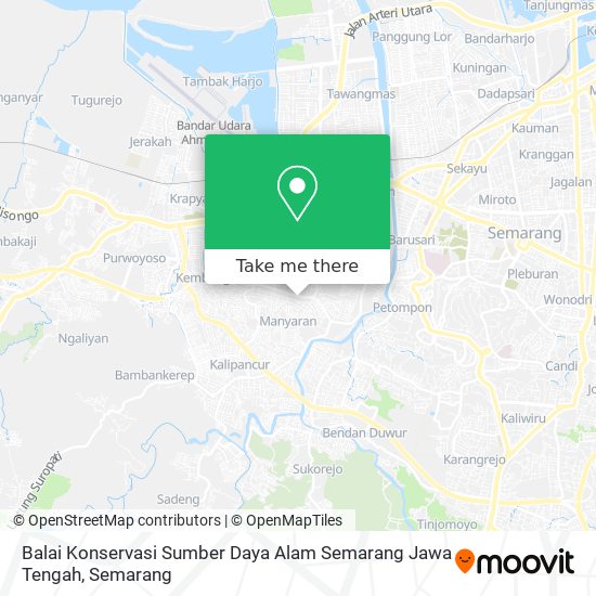 Balai Konservasi Sumber Daya Alam Semarang Jawa Tengah map