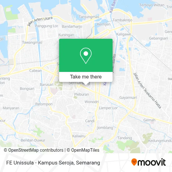 FE Unissula - Kampus Seroja map