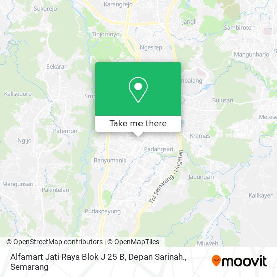Alfamart Jati Raya Blok J 25 B, Depan Sarinah. map