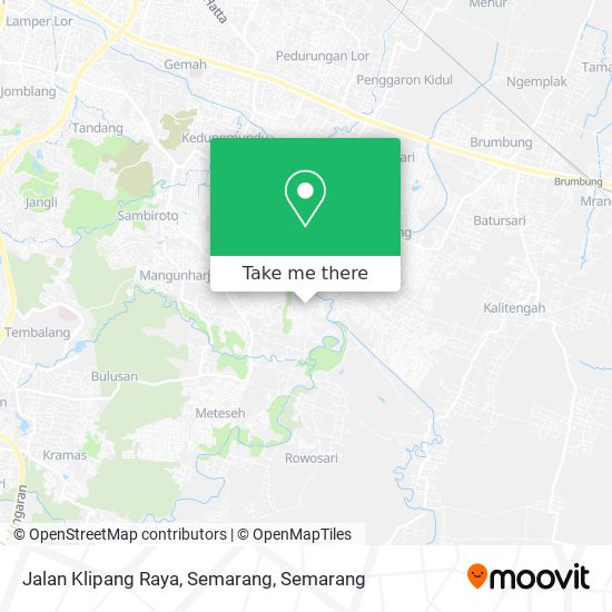 Jalan Klipang Raya, Semarang map