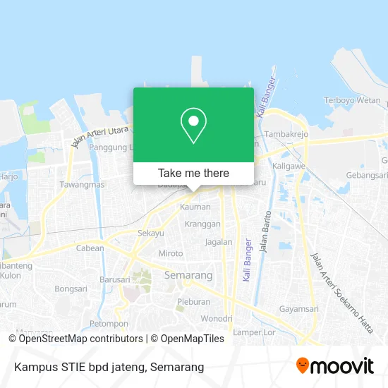 Kampus STIE bpd jateng map