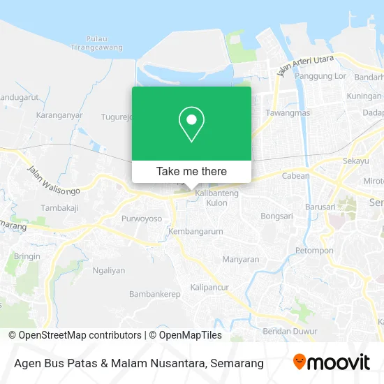 Agen Bus Patas & Malam Nusantara map