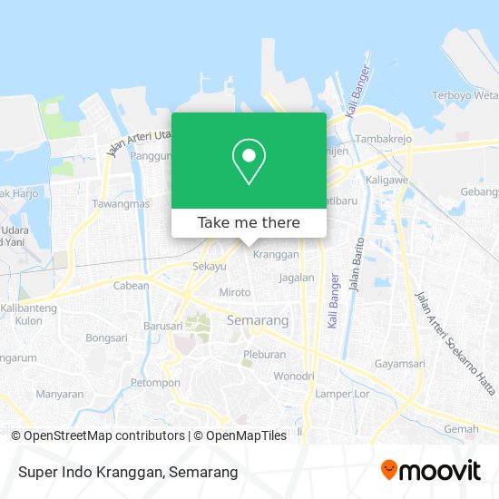 Super Indo Kranggan map