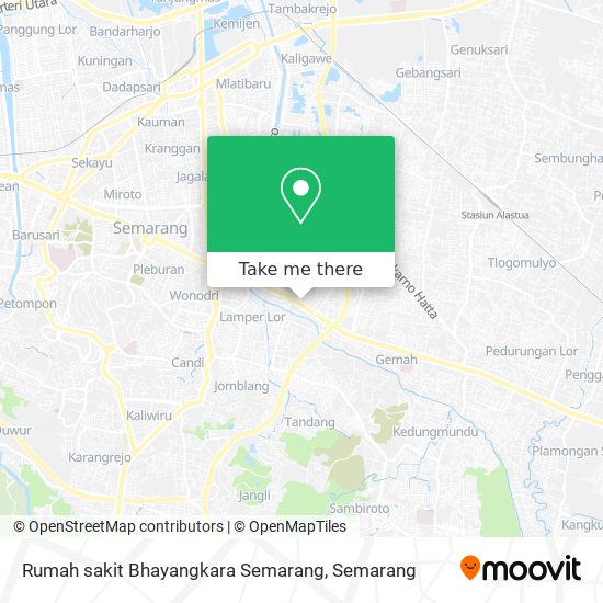 Rumah sakit Bhayangkara Semarang map