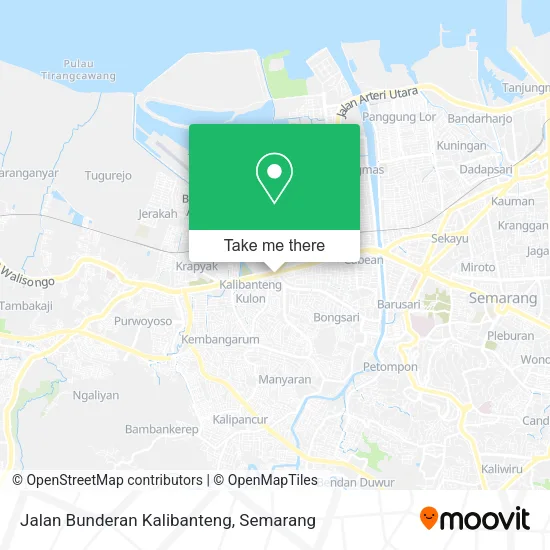 Jalan Bunderan Kalibanteng map