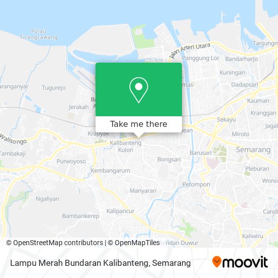 Lampu Merah Bundaran Kalibanteng map