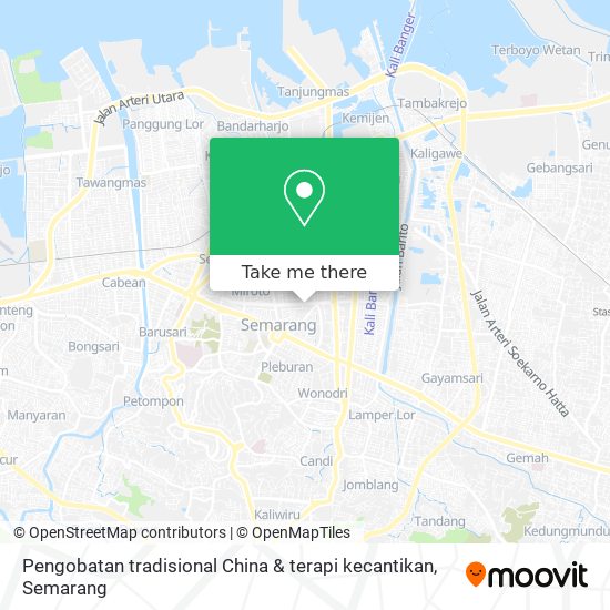 Pengobatan tradisional China & terapi kecantikan map