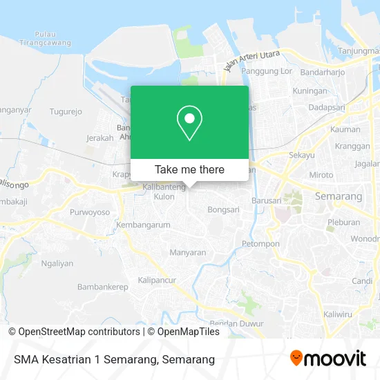 SMA Kesatrian 1 Semarang map