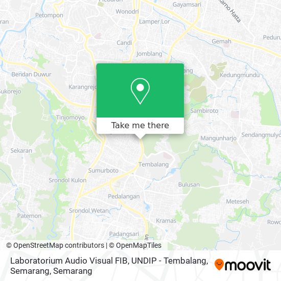 Laboratorium Audio Visual FIB, UNDIP - Tembalang, Semarang map